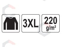 Vyriški marškinėliai ilgomis rankovėmis | juodi | 100% medvilnė | 3XL dydis (YT-78835) 6