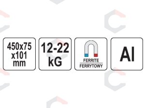 Magnetinė šluota | 450 mm (YT-17400) 4 Magnetinė šluota | 450 mm (YT-17400) 4