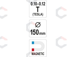 Magnetinė lėkštutė/lentyna | 150 mm (YT-08305) 2 Magnetinė lėkštutė/lentyna | 150 mm (YT-08305) 2