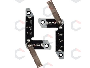 Magnetiniai laikikliai suvirinimo darbams | Tipas L | 32 kg / 2 vnt. (YT-08723) Magnetiniai laikikliai suvirinimo darbams | Tipas L | 32 kg / 2 vnt. (YT-08723)