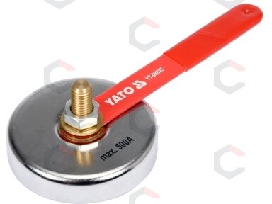 Magnetinis įžeminimas / masės gnybtas | 7 kg | 500A (YT-08625) Magnetinis įžeminimas / masės gnybtas | 7 kg | 500A (YT-08625)