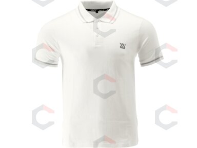 POLO marškinėliai | balti | 100% medvilnė | 3XL dydis (YT-78611)