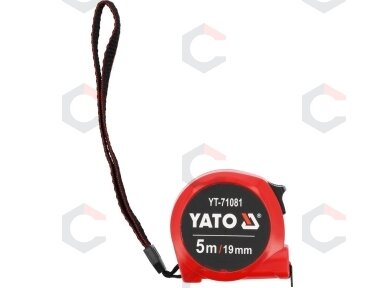 Matavimo ruletė | 19 mm x 5 m (YT-71081) Matavimo ruletė | 19 mm x 5 m (YT-71081)