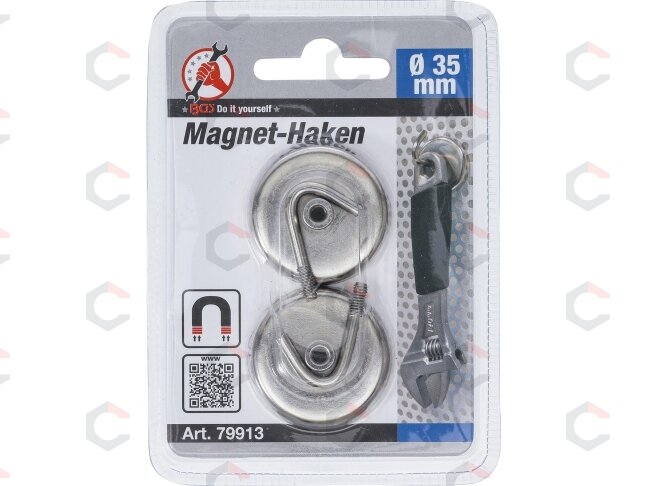 Magnetinis kablys | apvalus | Ø 34 mm | 2 vnt. (79913) 2 Magnetinis kablys | apvalus | Ø 34 mm | 2 vnt. (79913) 2