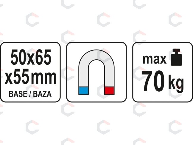 Magnetinis stovas / bazė matavimo įrankiams (YT-72460) 5 Magnetinis stovas / bazė matavimo įrankiams (YT-72460) 5