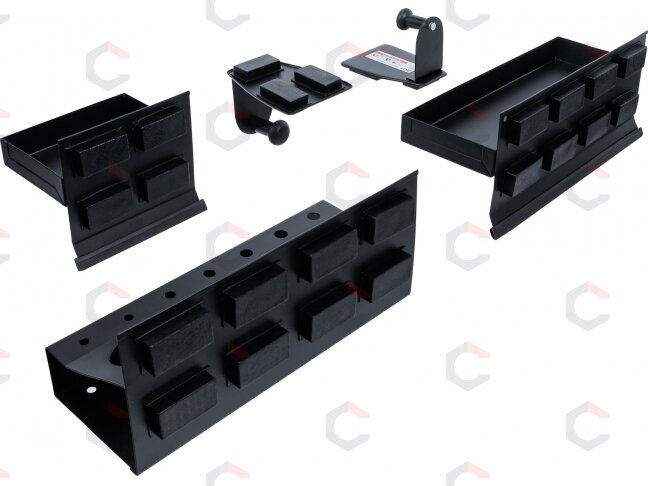 Magnetinių lentynėlių ir popieriaus ritinio laikiklio rinkinys | 4 vnt. (74574) 2 Magnetinių lentynėlių ir popieriaus ritinio laikiklio rinkinys | 4 vnt. (74574) 2