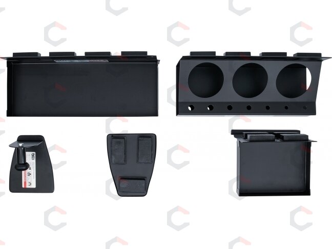 Magnetinių lentynėlių ir popieriaus ritinio laikiklio rinkinys | 4 vnt. (74574) 3 Magnetinių lentynėlių ir popieriaus ritinio laikiklio rinkinys | 4 vnt. (74574) 3