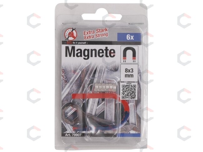 Magnetų rinkinys | ypač stiprūs | Ø 8 mm | 6 vnt. (79907) 3 Magnetų rinkinys | ypač stiprūs | Ø 8 mm | 6 vnt. (79907) 3