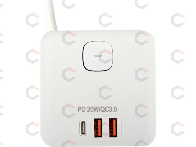Maitinimo laidas/ilgintuvas su įžeminimu kubo formos | 5 lizdai + USB | 1,0 mm2 | 1.4 m (72480) 2 Maitinimo laidas/ilgintuvas su įžeminimu kubo formos | 5 lizdai + USB | 1,0 mm2 | 1.4 m (72480) 2