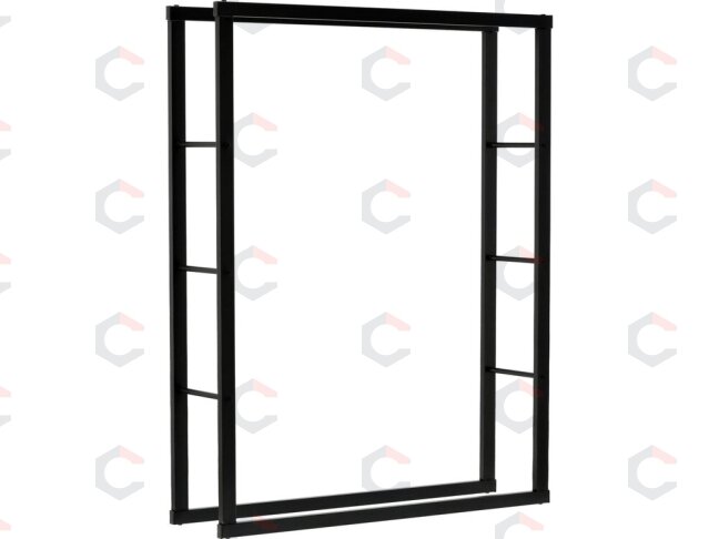 Malkų stovas plieninis | 100X25X100 cm (33317) Malkų stovas plieninis | 100X25X100 cm (33317)