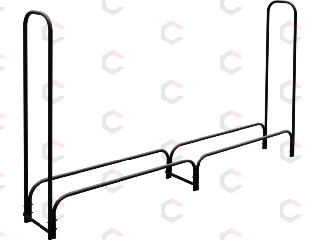 Malkų stovas plieninis | 30 cm | 200X25XH115 cm (33301) Malkų stovas plieninis | 30 cm | 200X25XH115 cm (33301)
