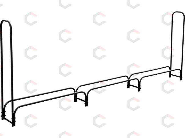 Malkų stovas plieninis | 30 cm | 300X25XH115 cm (33302) Malkų stovas plieninis | 30 cm | 300X25XH115 cm (33302)