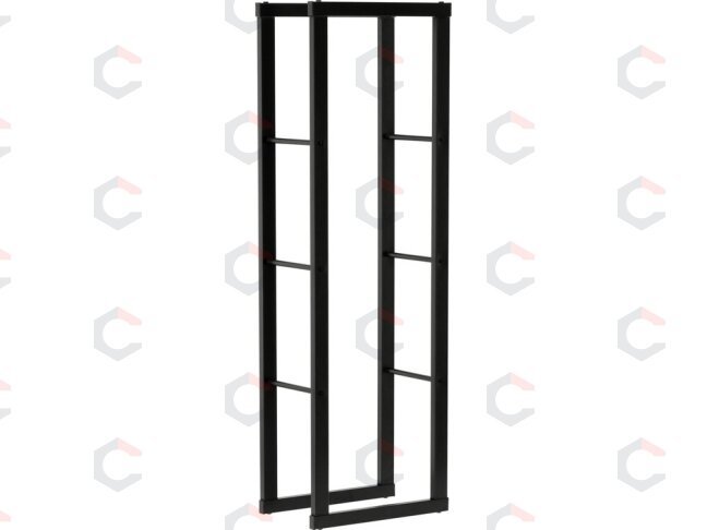 Malkų stovas plieninis | 40X25X100 cm (33311) Malkų stovas plieninis | 40X25X100 cm (33311)