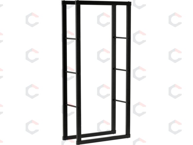 Malkų stovas plieninis | 60X25X100 cm (33313) Malkų stovas plieninis | 60X25X100 cm (33313)