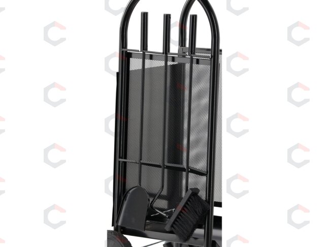 Malkų stovas su židinio aksesuarais / vežimėlis iki 20 kg | 810 x 420 x 360 mm (33330) 3 Malkų stovas su židinio aksesuarais / vežimėlis iki 20 kg | 810 x 420 x 360 mm (33330) 3
