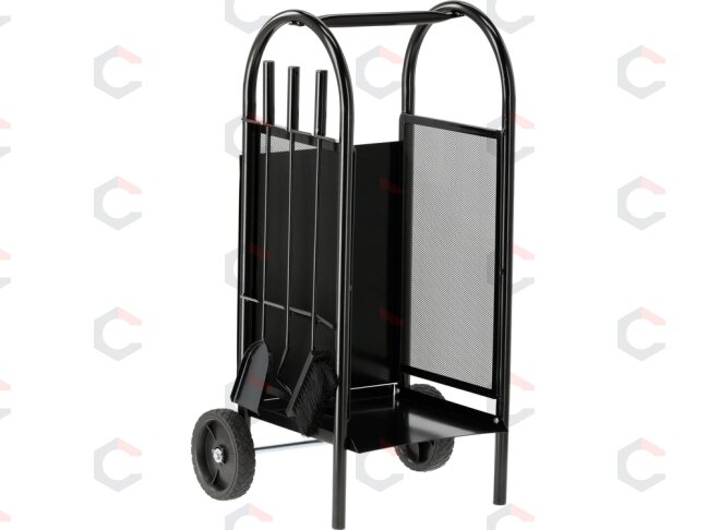 Malkų stovas su židinio aksesuarais / vežimėlis iki 20 kg | 810 x 420 x 360 mm (33330) Malkų stovas su židinio aksesuarais / vežimėlis iki 20 kg | 810 x 420 x 360 mm (33330)