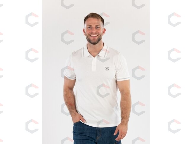 POLO marškinėliai | balti | 100% medvilnė | XL dydis (YT-78609) 1 POLO marškinėliai | balti | 100% medvilnė | XL dydis (YT-78609) 1