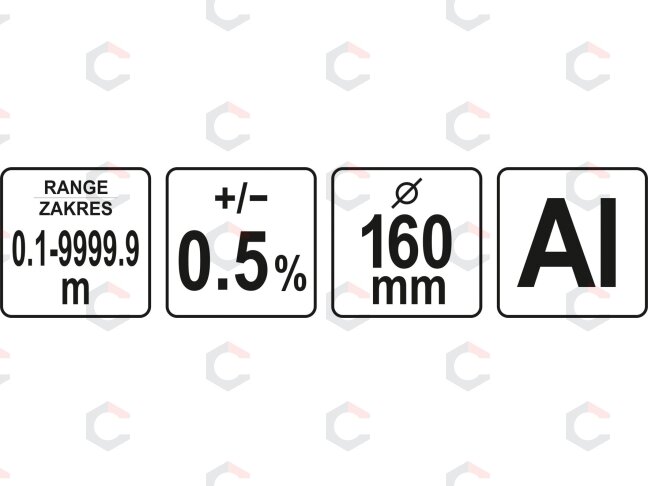 Matavimo ratas | keliamatis/odometras | 0,1 - 10 000 m (YT-71650) 5 Matavimo ratas | keliamatis/odometras | 0,1 - 10 000 m (YT-71650) 5