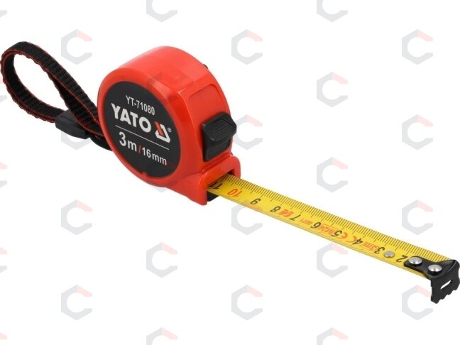 Matavimo ruletė | 16 mm x 3 m (YT-71080) Matavimo ruletė | 16 mm x 3 m (YT-71080)