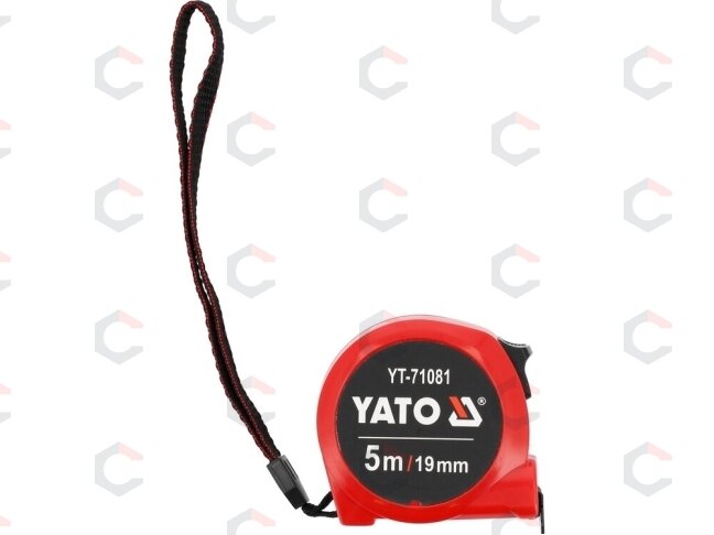 Matavimo ruletė | 19 mm x 5 m (YT-71081) 1 Matavimo ruletė | 19 mm x 5 m (YT-71081) 1