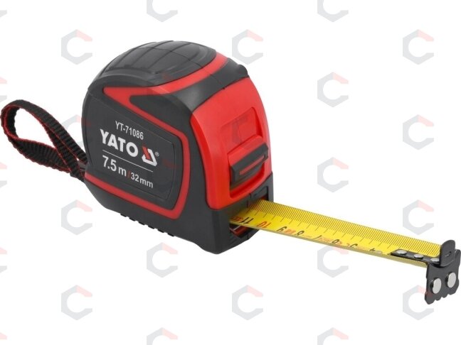 Matavimo ruletė | 32 mm x 7.5 m (YT-71086) Matavimo ruletė | 32 mm x 7.5 m (YT-71086)