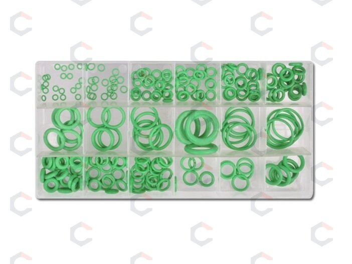 Manžetų rinkinys kondicionieriams HNBR | Ø 3 - 22 mm | 225 vnt. (8121) 3 Manžetų rinkinys kondicionieriams HNBR | Ø 3 - 22 mm | 225 vnt. (8121) 3