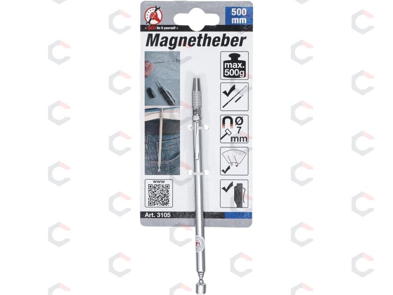 Magnetinis keltuvas su adata | 660 mm | trauka 0,5 kg (3105) 2 Magnetinis keltuvas su adata | 660 mm | trauka 0,5 kg (3105) 2