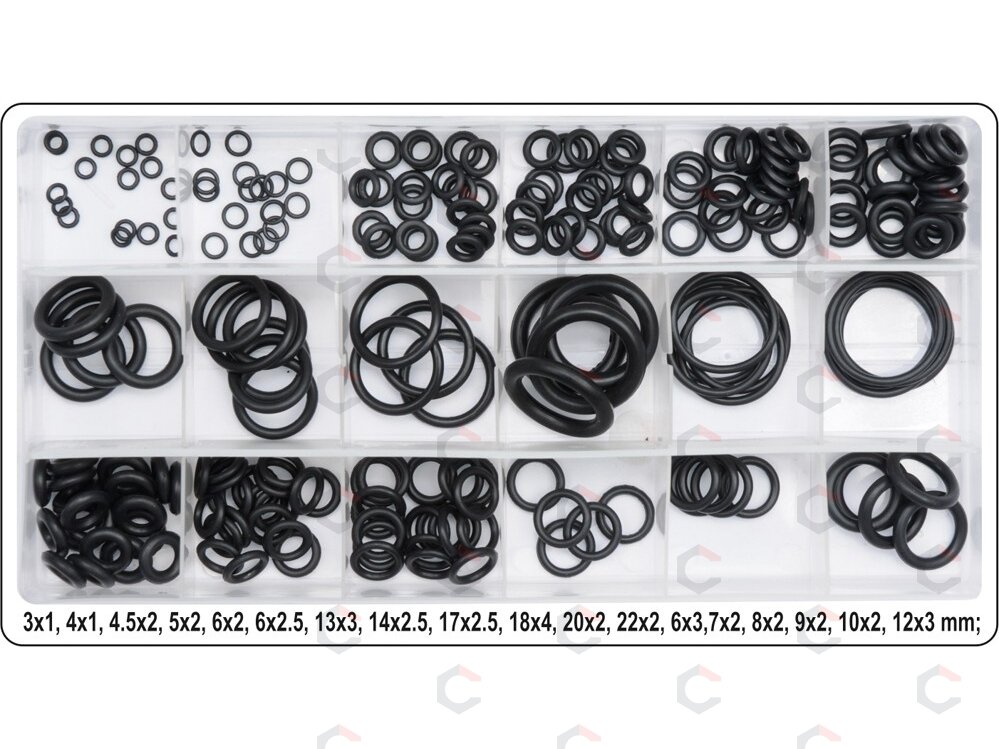 Manžetų komplektas | 3-22 mm Ø | 225 vnt. (YT-06877) 4 Manžetų komplektas | 3-22 mm Ø | 225 vnt. (YT-06877) 4