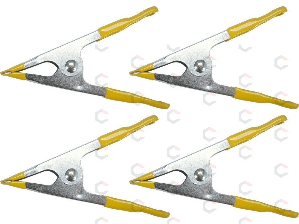 Metalinių spaustukų rinkinys | 100 mm | 4 vnt. (38493) 1 Metalinių spaustukų rinkinys | 100 mm | 4 vnt. (38493) 1