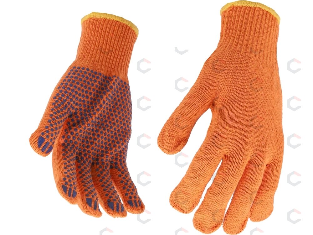 Medvilninės pirštinės | oranžinės | SFD (74102) 1 Medvilninės pirštinės | oranžinės | SFD (74102) 1