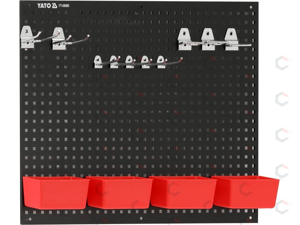 Metalinis įrankių stendas su dėžutėmis ir laikikliais | 34 vnt (YT-08980) 3 Metalinis įrankių stendas su dėžutėmis ir laikikliais | 34 vnt (YT-08980) 3