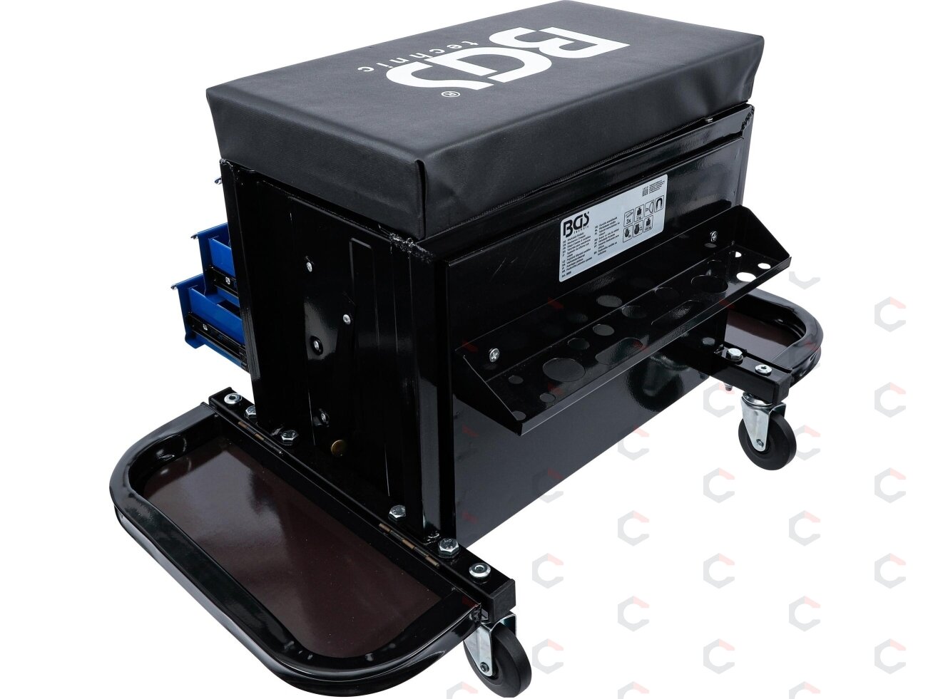 Mechaniko kėdutė – mobili su 3 stalčiais – 150 kg (2859) 4 Mechaniko kėdutė – mobili su 3 stalčiais – 150 kg (2859) 4
