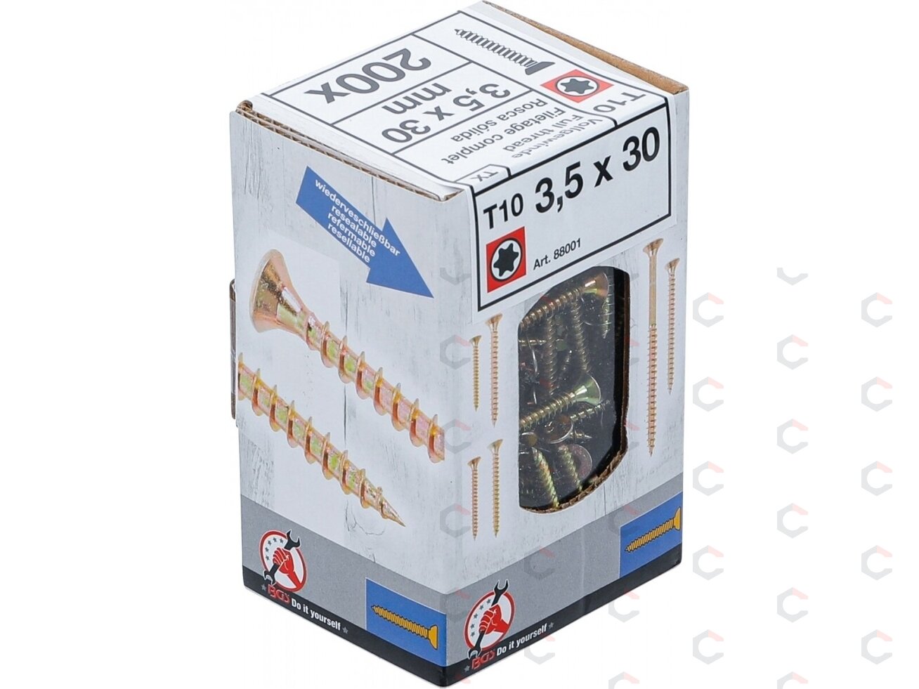 Medienos ir plastiko varžtai | T-Star T10 | 3,5 x 30 mm | 200 vnt. (88001) 4 Medienos ir plastiko varžtai | T-Star T10 | 3,5 x 30 mm | 200 vnt. (88001) 4