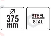 Metalinis diskas cementinio tinko lyginimui / glaistymui | 375mm | mašinėlei YT-82330 (YT-82333) 2 Metalinis diskas cementinio tinko lyginimui / glaistymui | 375mm | mašinėlei YT-82330 (YT-82333) 2