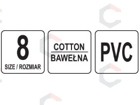 Medvilninės pirštinės | oranžinės | SFD (74102) 6 Medvilninės pirštinės | oranžinės | SFD (74102) 6