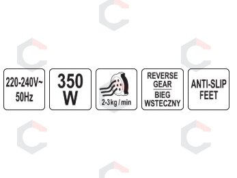Mėsmalė elektrinė | 350 W | 2–3 kg/min (67902) 8