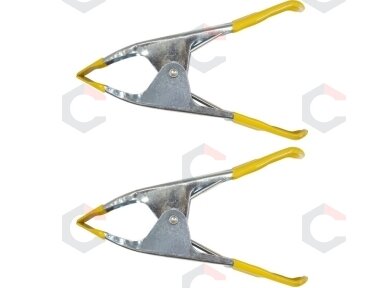 Metalinių spaustukų rinkinys | 150 mm | 2 vnt. (38497) Metalinių spaustukų rinkinys | 150 mm | 2 vnt. (38497)