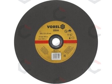 Metalo pjovimo diskas plokščias | 350 x 3,5 x 32 mm | 4400 aps./min (08644) Metalo pjovimo diskas plokščias | 350 x 3,5 x 32 mm | 4400 aps./min (08644)
