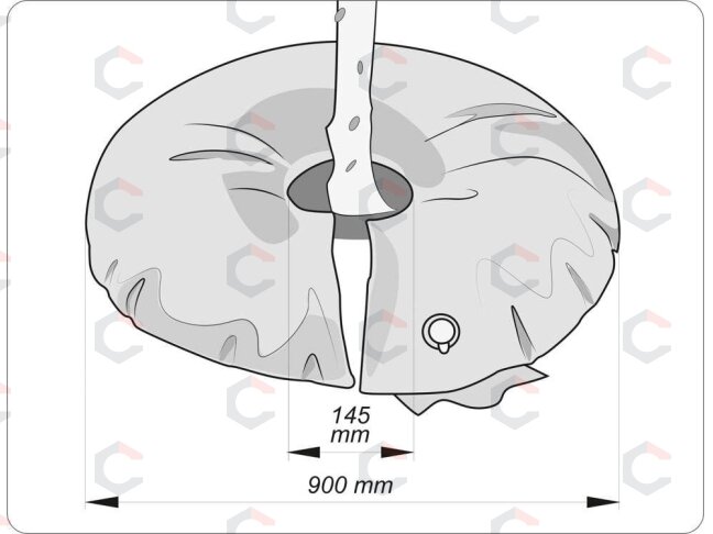 Medžių drėkinimo / laistymo maišelis | 55 L (89720) 2