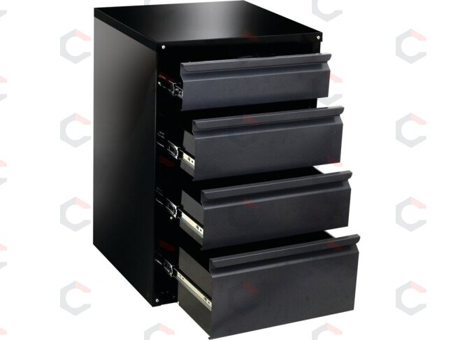 Metalinė spintelė dirbtuvėms | 4 stalčiai 775x525x485 mm (58434) 5 Metalinė spintelė dirbtuvėms | 4 stalčiai 775x525x485 mm (58434) 5