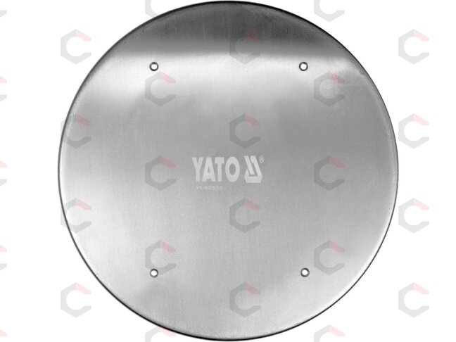 Metalinis diskas cementinio tinko lyginimui / glaistymui | 375mm | mašinėlei YT-82330 (YT-82333) 1 Metalinis diskas cementinio tinko lyginimui / glaistymui | 375mm | mašinėlei YT-82330 (YT-82333) 1