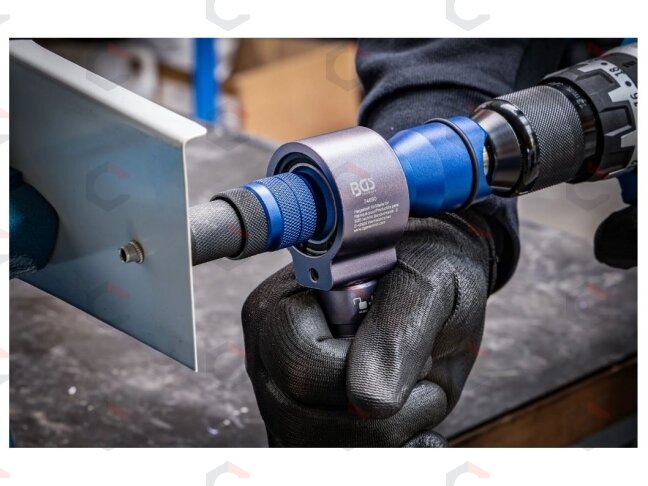 Metalinis kniedinių veržlių ir kniedžių antgalis gręžtuvui | M3–M12 (74690) 3 Metalinis kniedinių veržlių ir kniedžių antgalis gręžtuvui | M3–M12 (74690) 3