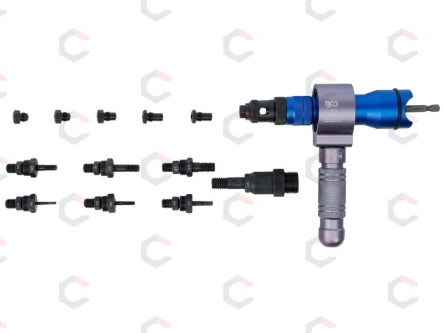 Metalinis kniedinių veržlių ir kniedžių antgalis gręžtuvui | M3–M12 (74690) 5 Metalinis kniedinių veržlių ir kniedžių antgalis gręžtuvui | M3–M12 (74690) 5