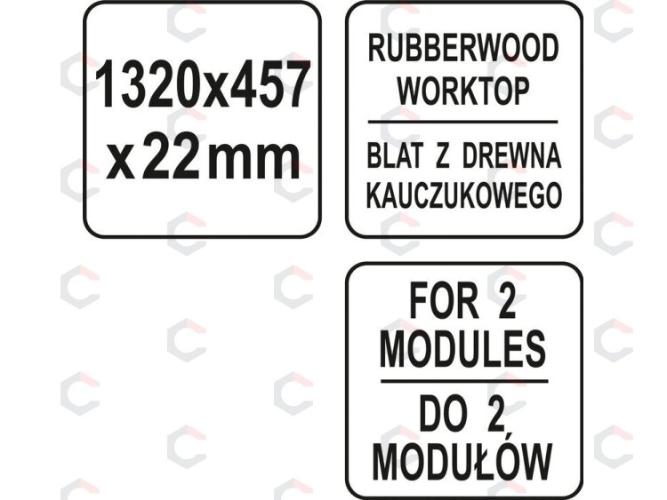 Medinis stalviršis | dviems pagrindinėms spintelėms | 1320 X 457 X 25 mm (YT-08938) 2 Medinis stalviršis | dviems pagrindinėms spintelėms | 1320 X 457 X 25 mm (YT-08938) 2