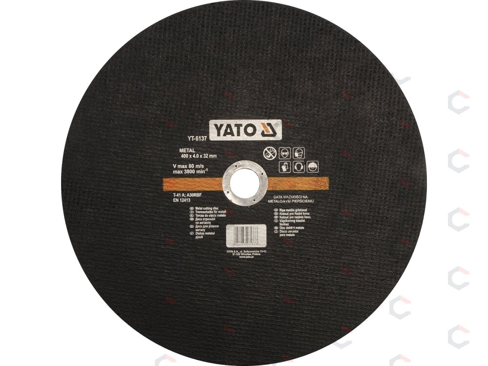 Metalo pjovimo diskas | 400x4,0x32 mm (YT-6137) Metalo pjovimo diskas | 400x4,0x32 mm (YT-6137)