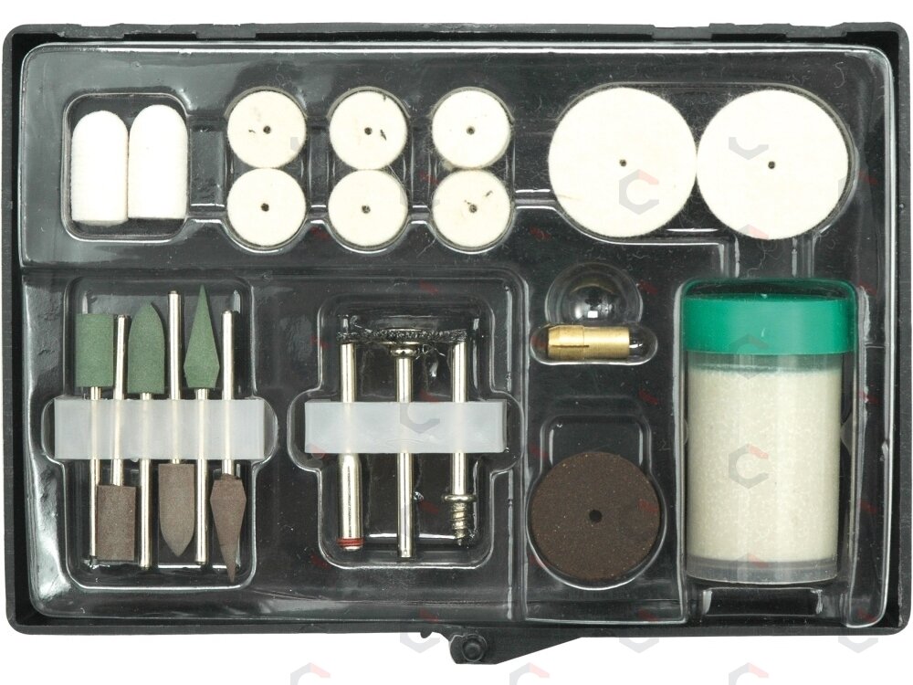 Mini šveitimo/poliravimo antgalių rinkinys | 22 vnt. (25412) Mini šveitimo/poliravimo antgalių rinkinys | 22 vnt. (25412)