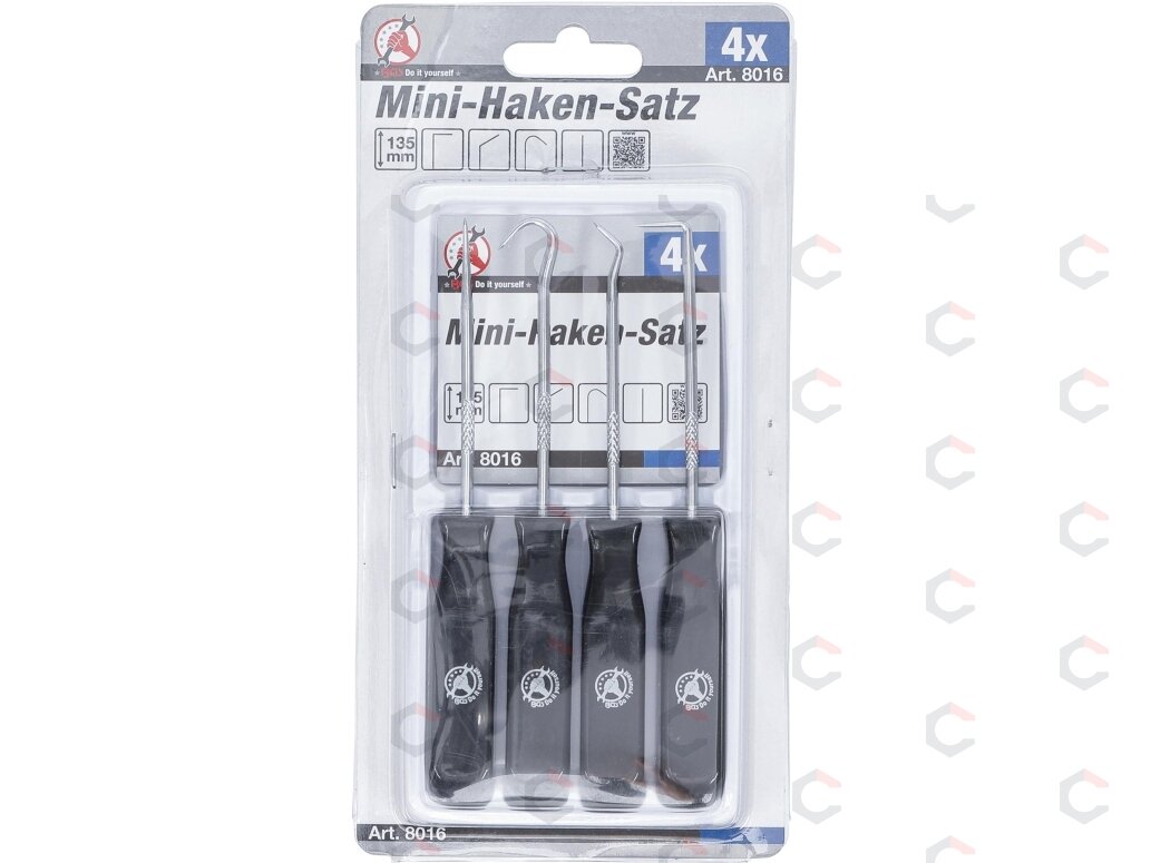 Miniatiūrinių kabliukų rinkinys | 4 vnt. (8016) 2 Miniatiūrinių kabliukų rinkinys | 4 vnt. (8016) 2