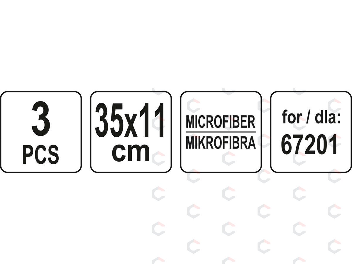 Mikropluoštas garo plovikliui 67201 - 3 vnt (67204) 4