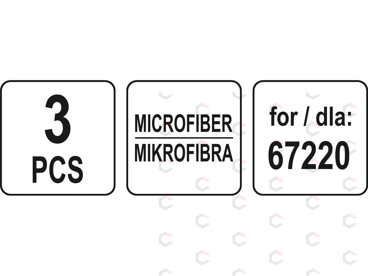 Mikropluoštas garų šluotai 67220 - 3 vnt (67222) 4 Mikropluoštas garų šluotai 67220 - 3 vnt (67222) 4