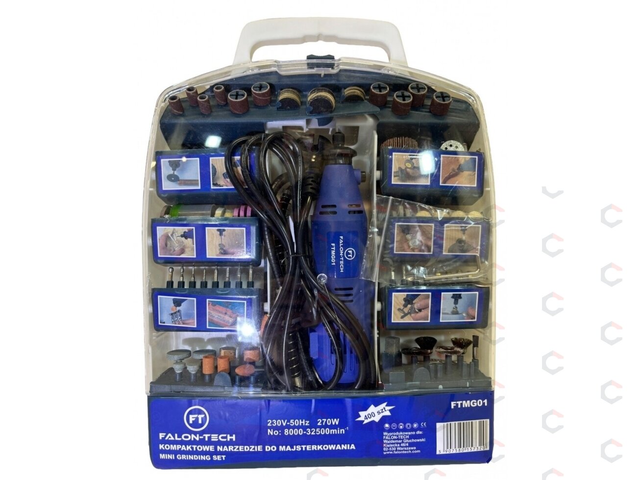Mini graveris / šlifuoklis | su lanksčiu ilgintuvu ir 400 priedų rinkiniu | 270 W (79314-400) 2 Mini graveris / šlifuoklis | su lanksčiu ilgintuvu ir 400 priedų rinkiniu | 270 W (79314-400) 2